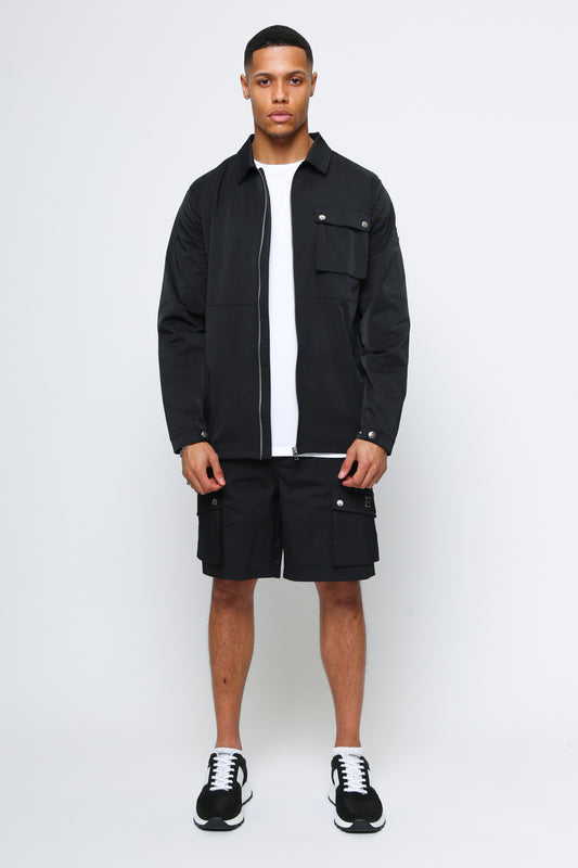 TECHNICO BLACK JACKET & SHORT SET
