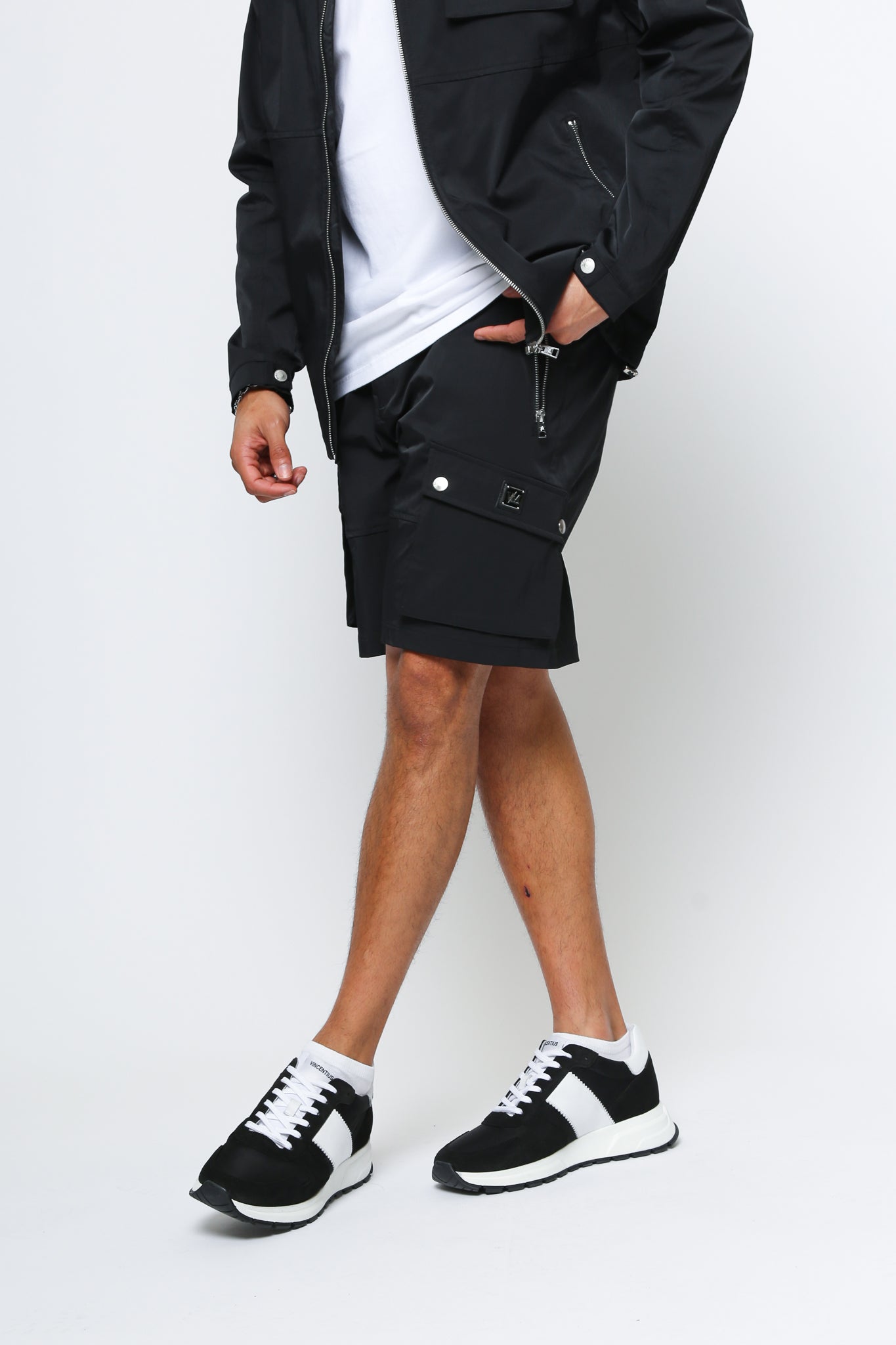 TECHNICO BLACK JACKET & SHORT SET